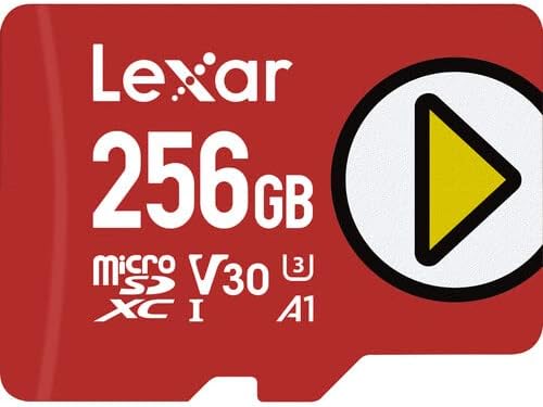 Lexar Игра 256gb MicroSDXC Мемориска Картичка За Nintendo Прекинувач, Прекинувач Lite, Прекинувач OLED Модел Игри Конзола Класа 10 Пакет