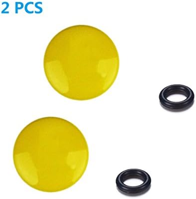 LXH 2 Пакет Жолто Конвексно Метално Копче За Меко Ослободување Допирот На Прстот Одговара На Секое Стандардно Ослободување Со Нишки