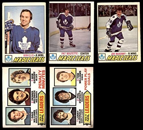 1977-78 О-пи-чие Торонто јавор лисја во близина на екипата поставени лисја од Торонто јавор VG/EX Maple Leafs