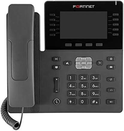 Fortinet Fortifone 480-FON-480, IP телефон со висок крај со 4,3 екран во боја, 45 програмабилни копчиња, вграден Bluetooth, POE