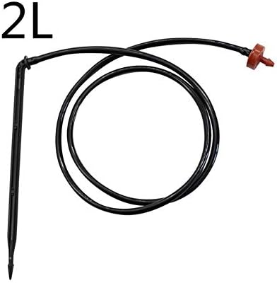 Брзо поврзување градинарско црево 8 комплети Дрипер со стрела со лактот со 2L/4L/8L капе комплети за емитер за емитер на стаклена градина Систем