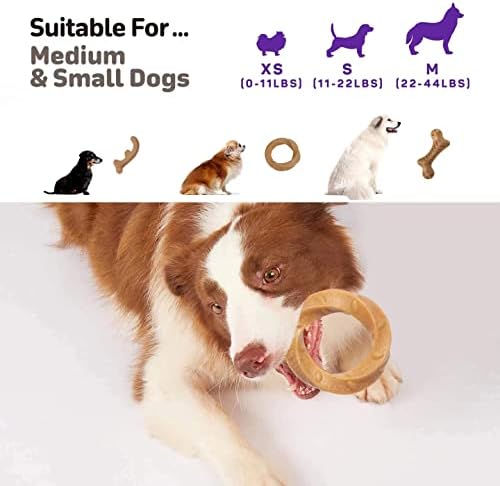 Кими Куче Џвака Играчки За Агресивни Џвакачи, 3 Пакувања Дрвени Издржливи Кучешки Коски За Играчки За Џвакање Кученца За Заби