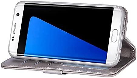Случајот за телефонски покритие за заштитниот ракав на паричникот Samsung Galaxy S7 Edge, PU кожен заштитен ракав Функционален заштитен