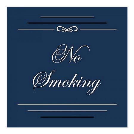 CGSignLab | „Без пушење -класична морнарица“ прозорецот | 16 x16