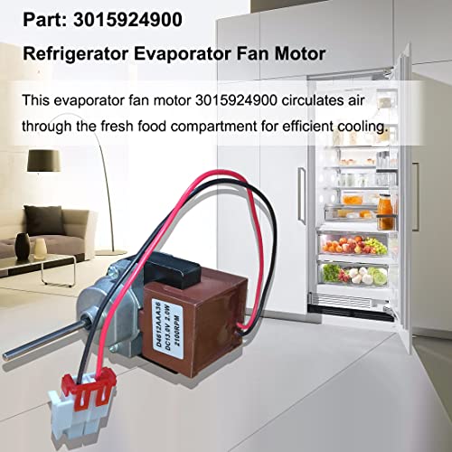 3015924900 Фрижидер мотор на вентилаторот на ладилникот компатибилен со Kenmore Fits за D4612AA36 RFP70KDBC RFP70KDTJ 11173027711