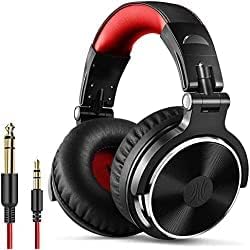 Oneodio преку слушалки за уво, жични слушалки за бас со возач од 50мм, преклопни лесни слушалки со дополнителни 6,3 мм до 3,5 мм