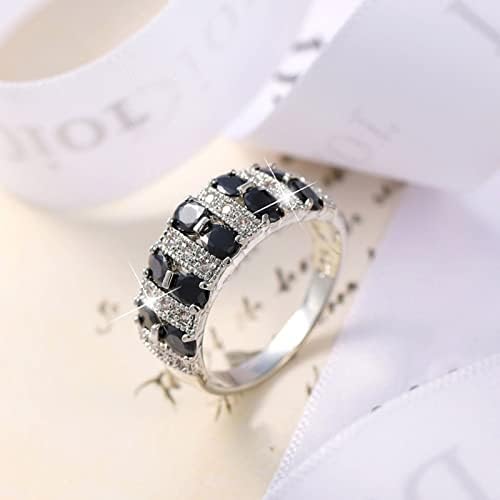 Прстени прстени за жени, елегантни златници за венчавки прстени што одговараат на гроздобер сребро рачно изработен силиконски прстен за