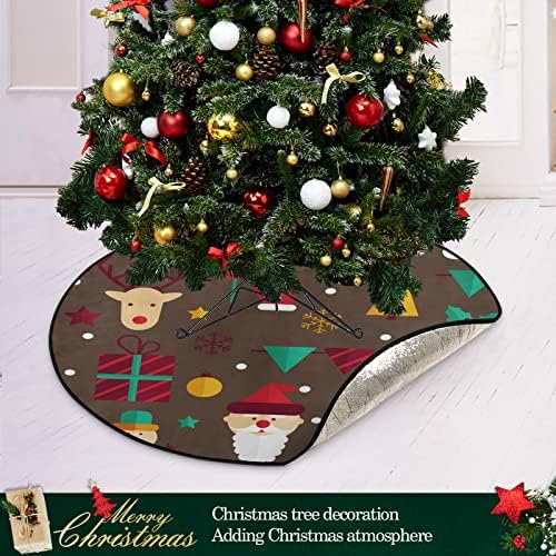 Ј oyојсј Среќен елка штанд Мат водоотпорна заштитена за заштита на подот Палета Мат за новогодишни украси за празнични забави 28.3x0.24in