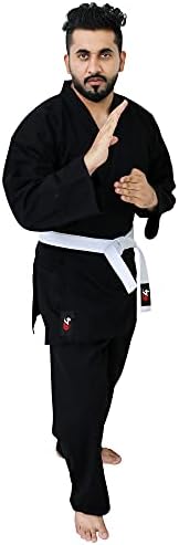 G4 карате костум gi aikido Обука за возрасни студентски униформа постави бесплатен појас црно бело