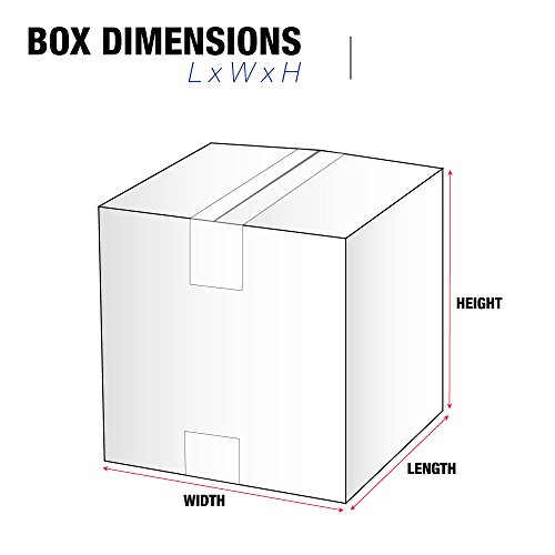 Лента Логика Превозот Кутии Мали 12l x 9W x 4H, 25-Пакет | Брановидни Картонска Кутија За Пакување, Движење И Складирање