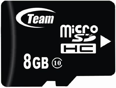 8gb Класа 10 Microsdhc Тим Со Голема Брзина 20mb / Сек Мемориска Картичка. Пламена Брза Картичка ЗА LG Dare VX9700 Eigen GM730 enV
