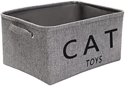 Петиј Платно Кошница за Играчки за мачки Кошница Со Рачки за Складирање Облека за Складирање корпи За Играчки за мачки Додатоци За Мачки