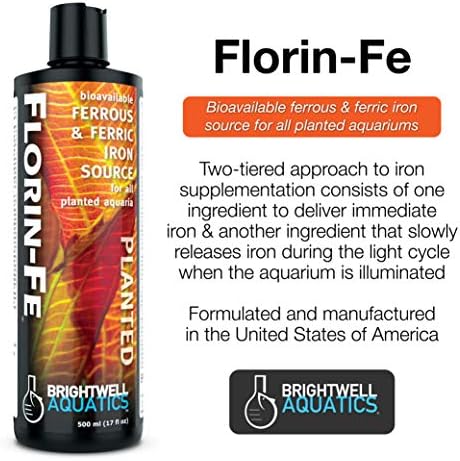 Brightwell Aquatics Florin Fe - Биорасположен фериум и феричен извор на железо за засадени аквариуми