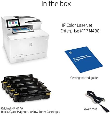 HP Боја Laserjet Претпријатие M480f Мултифункционален Дуплекс печатач бело