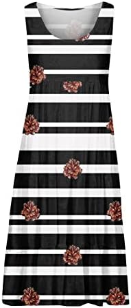 Fragarn женски фустан, обичен печатење на плажа здолниште на плажа