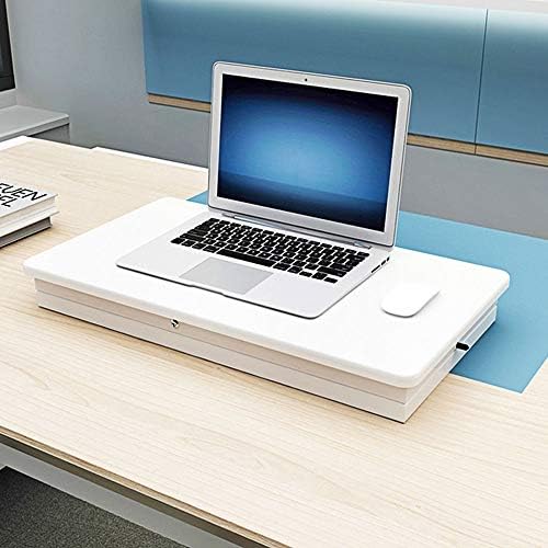 N/D Тетратница компјутерска биро, височина што може да се прилагоди на висината, штанд со лаптоп, виткање на работната маса, погодна за