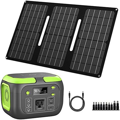 Преносна електрана Sinkeu 150W со соларна панел со преклопување 30W со брз безжичен полнач за кампување на отворено кампување дома и вонредни