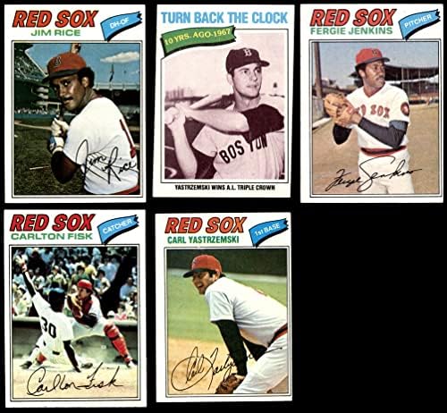 1977 Topps Boston Red Sox Team го постави Бостон Ред Сокс VG/EX+ Red Sox