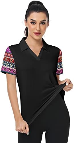 Јакна од полови кошули за жени влага за голф Облека за голф тенок вклопат кул маици за спорт, спортско тренингот летни врвови