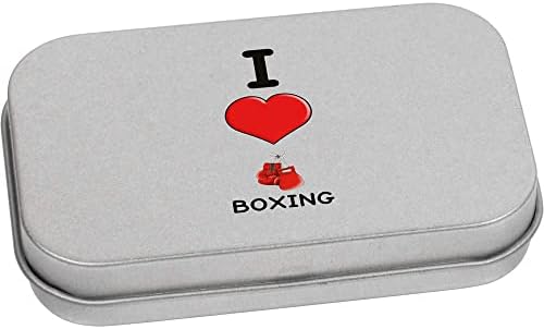 Azeeda 110мм „Јас сакам бокс“ метална кутија за складирање/складирање/кутија за складирање