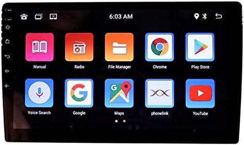 Андроид 10.0 Двоен Дин Екран На Допир Автомобил Стерео, 10ИНЧ ГПС Навигација Мултимедијален Плеер Со Bluetooth Fm Радио Огледало-Врска