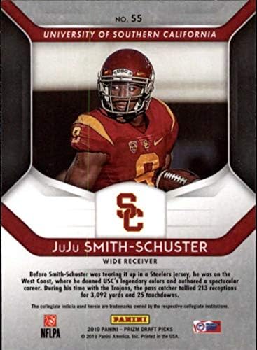 2019 Panini Prizm Draft Picks 55 Juju Smith-Shuster USC Trojans Football Trading Card