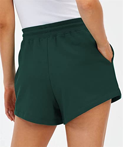 Lumseенски летни шорцеви еластични половини џебови обични панталони атлетски трчања шорцеви за спортски тренинзи со шорцеви со влечење
