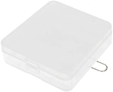 Х-DREE Правоаголник Кутија За Складирање Контејнер Држач Јасно за 4 x 18650 Батерии(Правоаголник Кутија За Складирање Контејнер