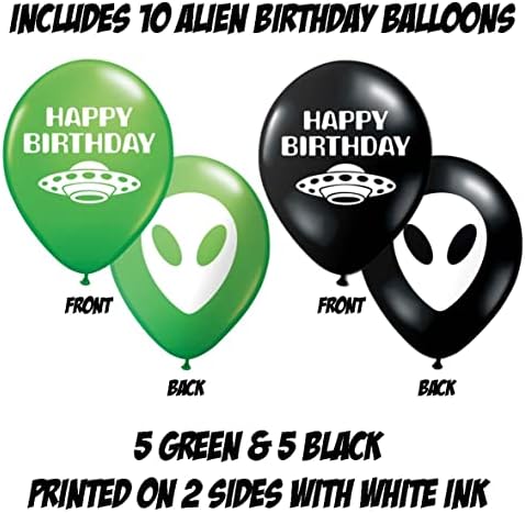 Балони За Вонземјани Од Цигански Жад - 30 Украси За Вонземјани Од Зелена, Црна И Сива Нло