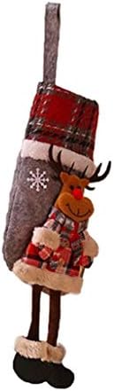 Ganfanren Weihnachten Dekorationen Santa Claus Socken Schneemann Anhänger geschenk halter frohe weihnachten baum hängen украсен партија Декоре