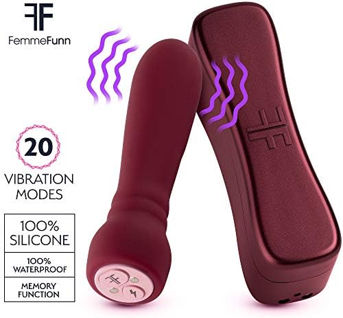 Femme Funn Booster Bullet Vibrator - 20 моќни режими USB за полнење и шепот на тивки вибратори за масажери за тивки куршуми за жени