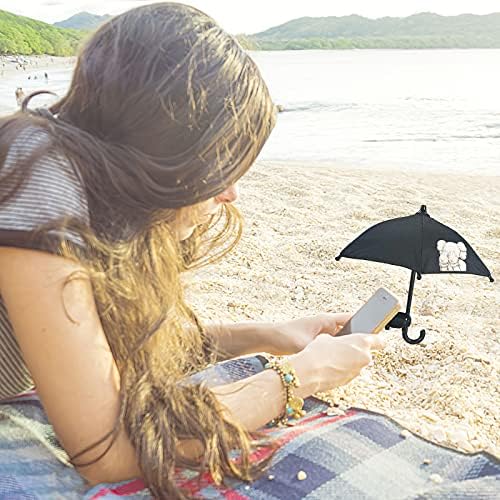 Слатка држач за мобилни телефони со чадор за сонце - држач за креативни десктоп - држач за отворено мобилен телефон, издржлив држач за