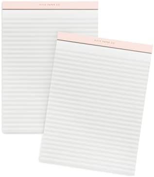 Puble Paper Co. Клипфолио за пишување подлога за пишување - сет од 2 полнења за пишување, 50 перфорирани листови со засенчени линии, 11,75 L