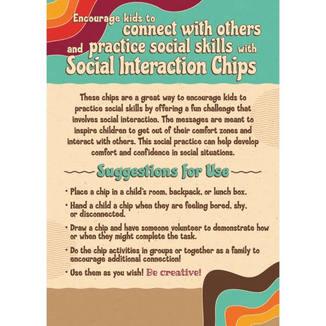Навистина добри работи чипови за социјална интеракција во училницата-сет од 40-практикувајте социјални вештини и комуникација