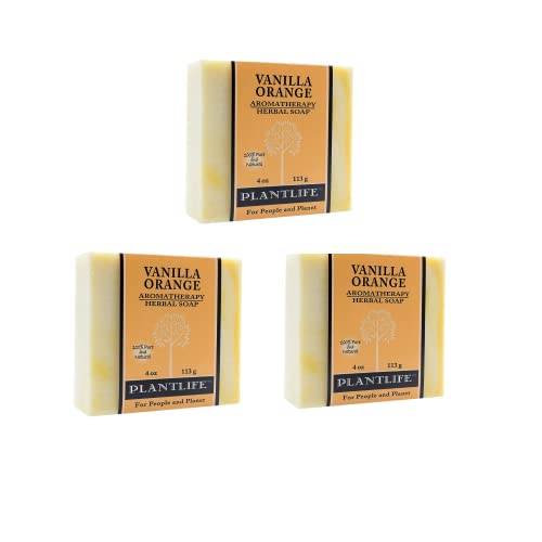 Ванила Портокал 3-Пакет Бар Сапун-Навлажнувачки и Смирувачки Сапун За Вашата Кожа - Рачно Изработени Со Користење На Растителни Состојки-Направени