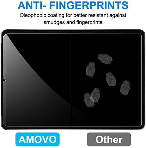 Amovo [2 пакет компатибилен со iPad Mini 2021 Заштитник на екранот калено стакло [9H тврдост] [пријателски расположен] [отпорна