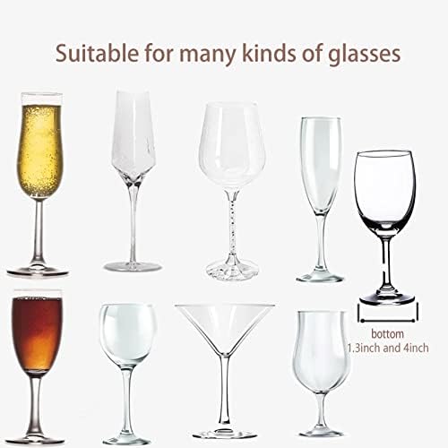 Mnkxl Вино стаклена решетка под кабинетот, метални држачи за стакло од вино, решетката за држачи, црни 3 реда вино стакло за закачалка