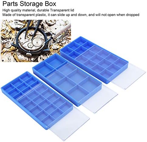 Кутија за складирање на делови, организирајте кутија за складирање на мали делови транспарентно за складирање на скапоцени камења за складирање