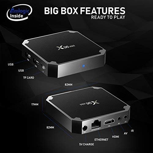 X96 Mini Android 7.1 TV Box 1GB 8GB Amlogic S905W Quad Core Поддршка 2.4G WiFi H.265 X96Mini Media Player