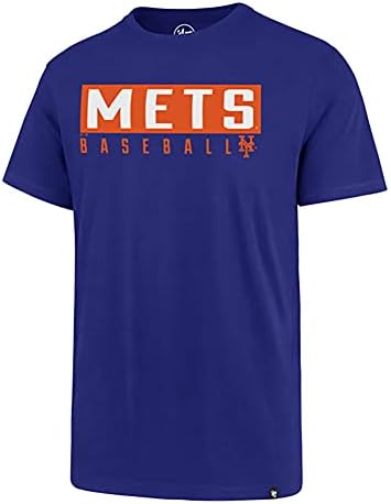 MLB MENS'S DUB Главен супер ривалски тим во боја примарен лого-збор за марка маица