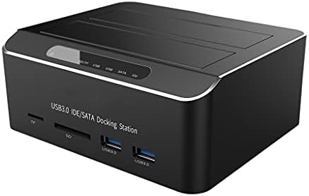 WYFDP DUAL Bay USB 3.0 ДО SATA IDE Надворешен Хард Диск Докинг Станица со 2-Порта Центар Читач На Картички 2.5/3.5 Инчен SATA/IDE HDD