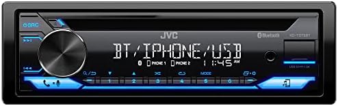 JVC KD-TD72BT Bluetooth Автомобил Стерео СО USB Порта, Am/FM Радио, ЦД И Mp3 Плеер, 13-Цифрен ЛЦД Дволиниски Дисплеј, Единечен