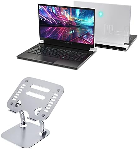 Штанд со боксер и монтирање компатибилен со игри Alienware X14 - Извршен versaview лаптоп штанд, ергономски прилагодлив металик лаптоп штанд