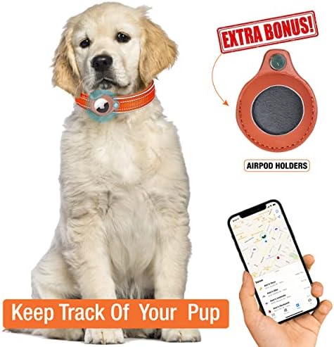Airtag Куче Јака Со Еден Резервен Држач За Airtag Погоден За Apple Airtag Tracker Заштитен Капак За Позиционирање На Кучето Јака За Обука Најлон М
