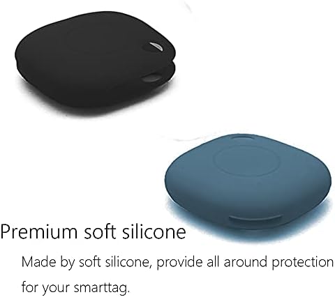 Skziri Компатибилен за Samsung Galaxy SmartTag Tracker Locator Cast Cover Skin со тастатурата против коцки со лесен мек за заштитен ракав на кожата на кожата, лесен заштитен ракав