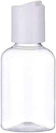 WNPXQNT 1 PCS 50ml Транспарентни шишиња за патувања повеќенаменски тегла Chiaki шминка Прес пластична протек-покриена покривка за лосион за