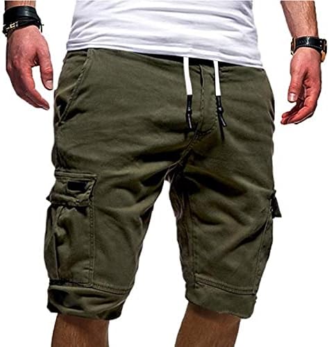 Гуобиозиј карго панталони за мажи за пешачење за пешачење шорцеви Брзи суви тактички шорцеви на отворено со џебови, кампување,