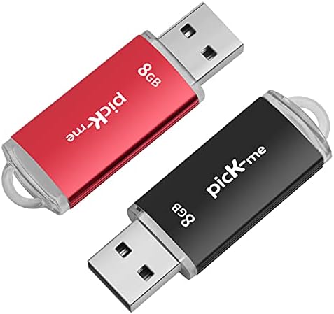 Pick-Me USB2.0 Flash Drive, 2 PCS USB мемориски дискови големо, за складирање и споделување на податоци, за десктоп/лаптоп/паметен ТВ/автомобил аудио итн