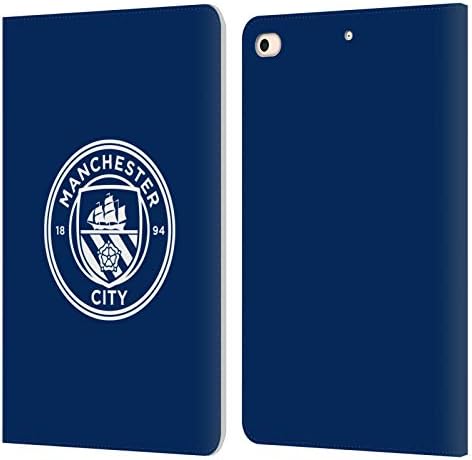 Дизајн на глава за глава официјално лиценциран Манчестер Сити Ман Сити ФК Сина боја со целосна боја, кожна книга за паричникот, корица