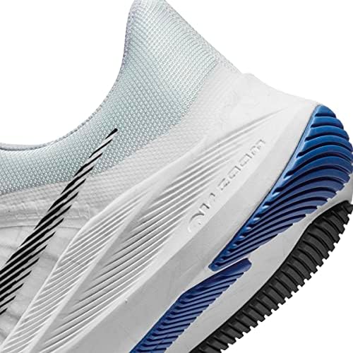 Nike Mens Zoom Winflo 8 трчање чевли бела/црна/блузиска големина 9,5
